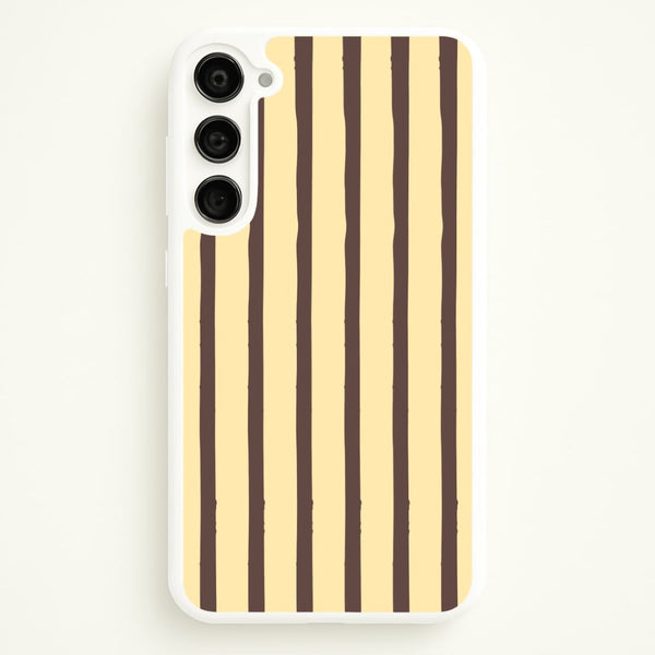 Vanilla & Chocolate Stripes Galaxy S23 Plus Case
