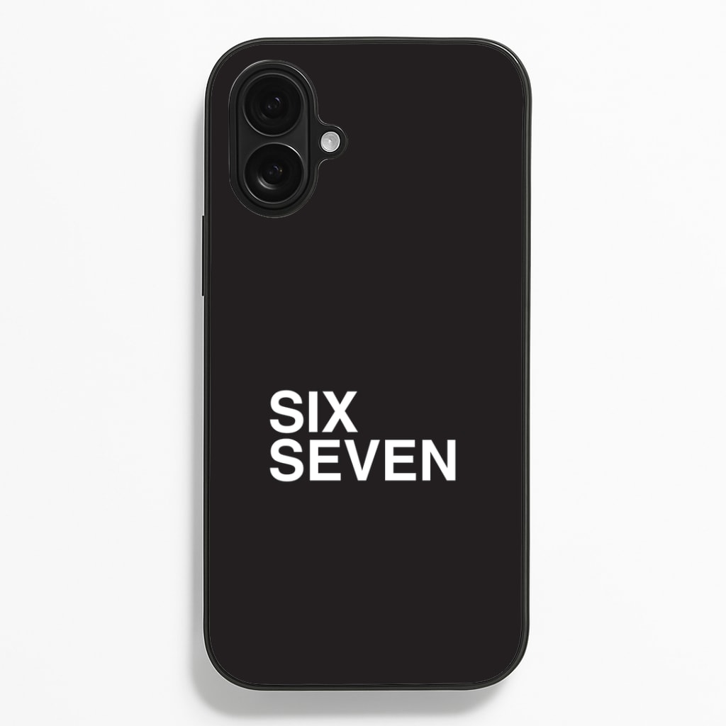 6 7 Black iPhone 16 Plus Case