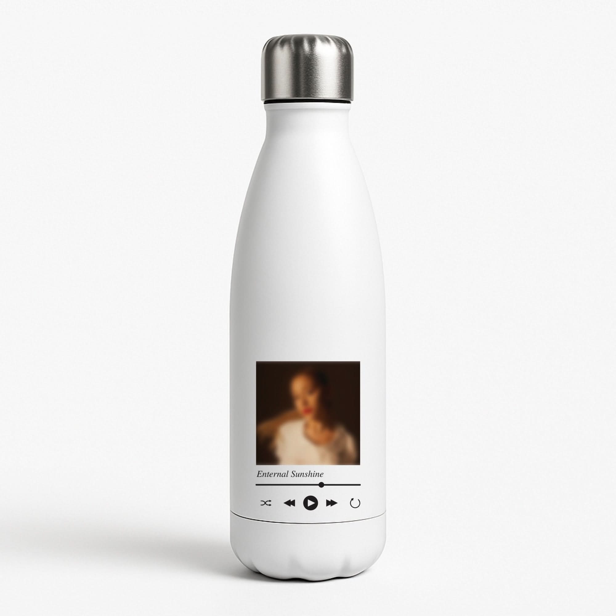 Sunshine Music Player White Water Bottle