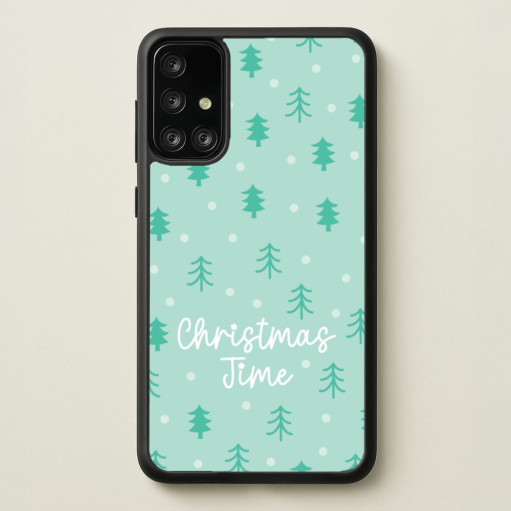 Cute Xmas Trees Pattern Galaxy A71 Case