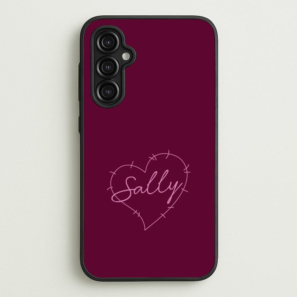 Stitched Heart Sally Galaxy A14 Case
