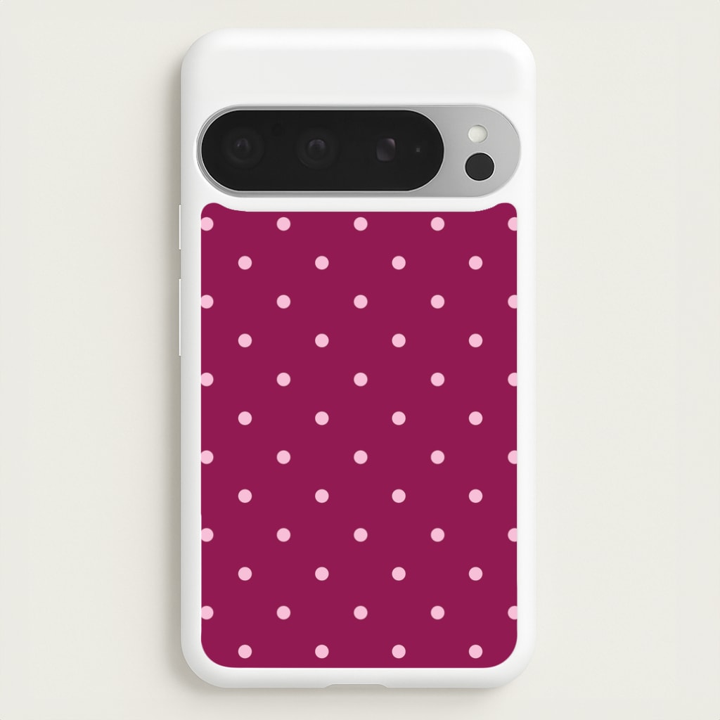 Raspberry Polka Dots Google Pixel 9 Pro XL Case