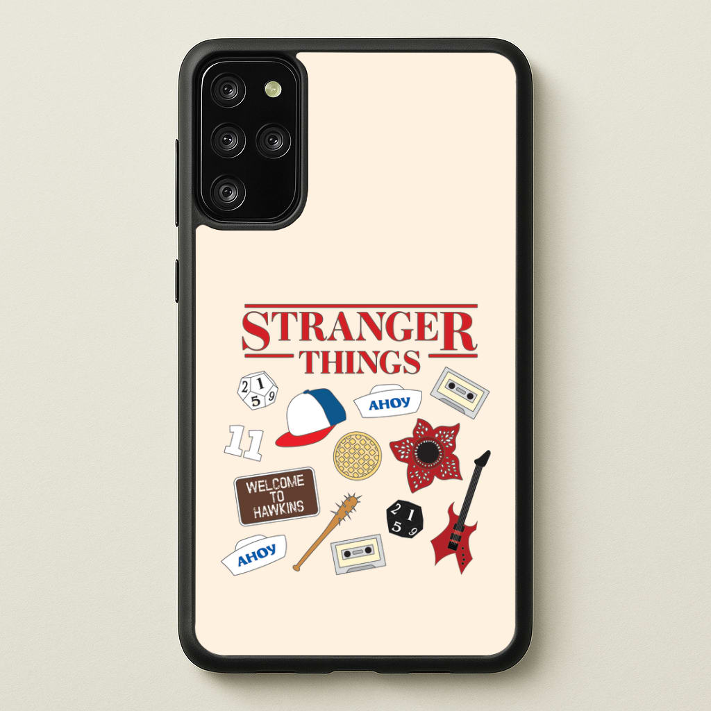 Stranger Things Cartoon Icons Galaxy S20 Plus Case