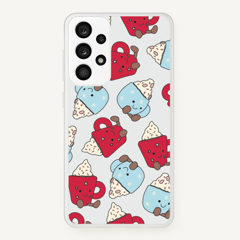 Christmas Drinks Plushies Pattern Galaxy A53 Case