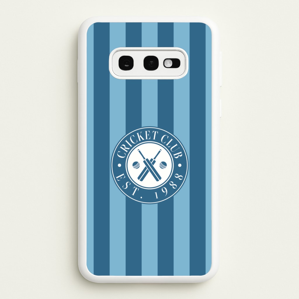 Stripey Cricket Badge Galaxy S10e Case