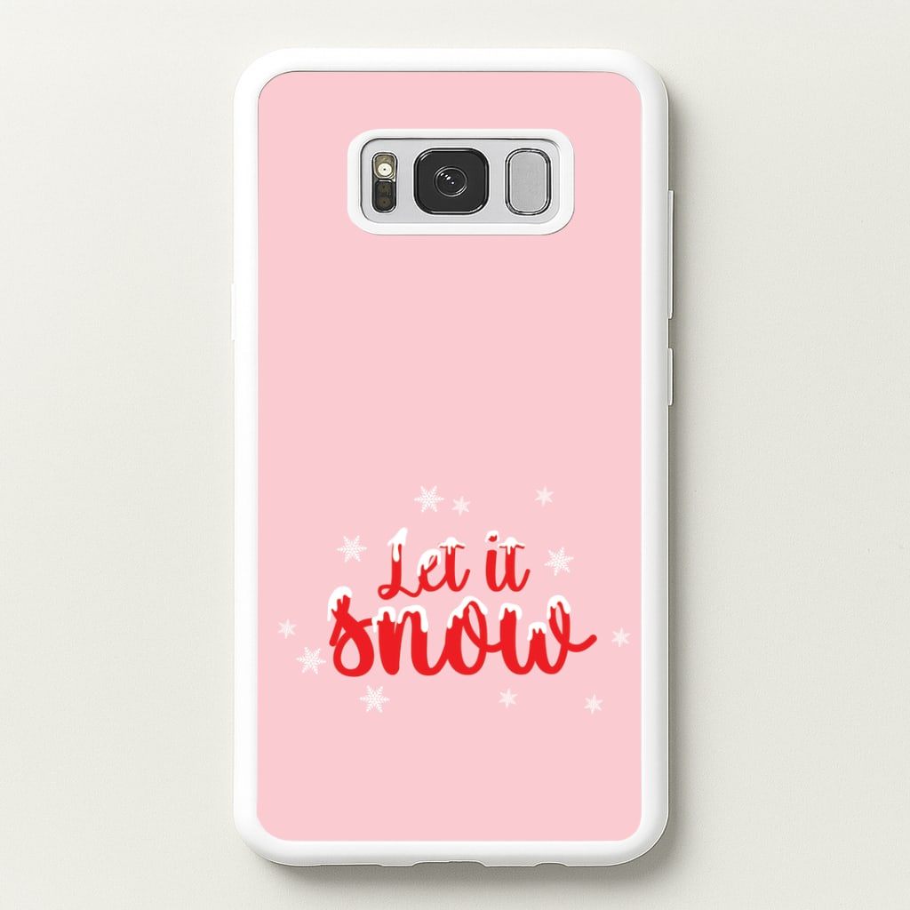 Let It Snow Snowflakes Galaxy S8 Plus Case