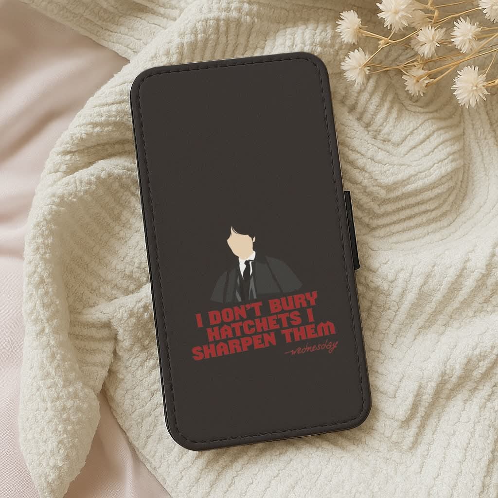 I Sharpen Them Leather Phone Case