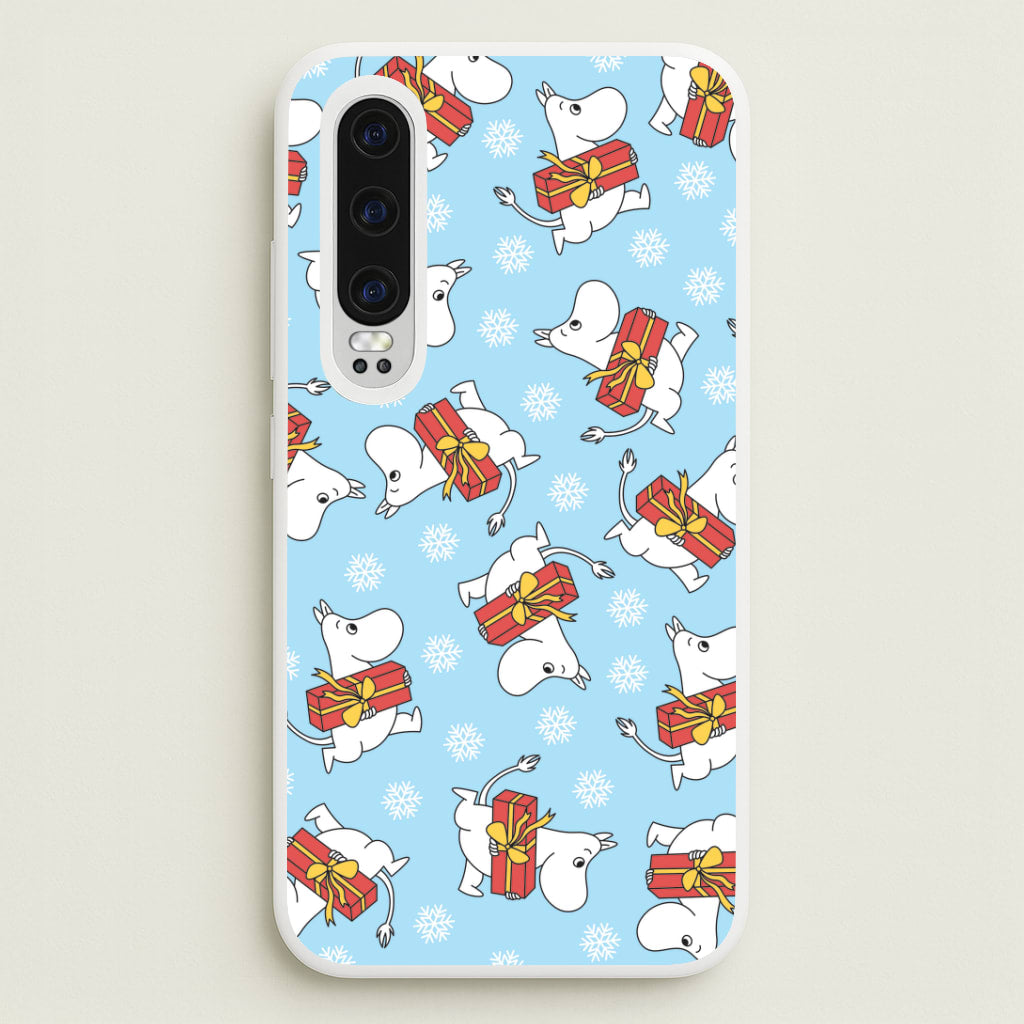 Present And Snowflakes Moom Pattern Huawei P30 Case