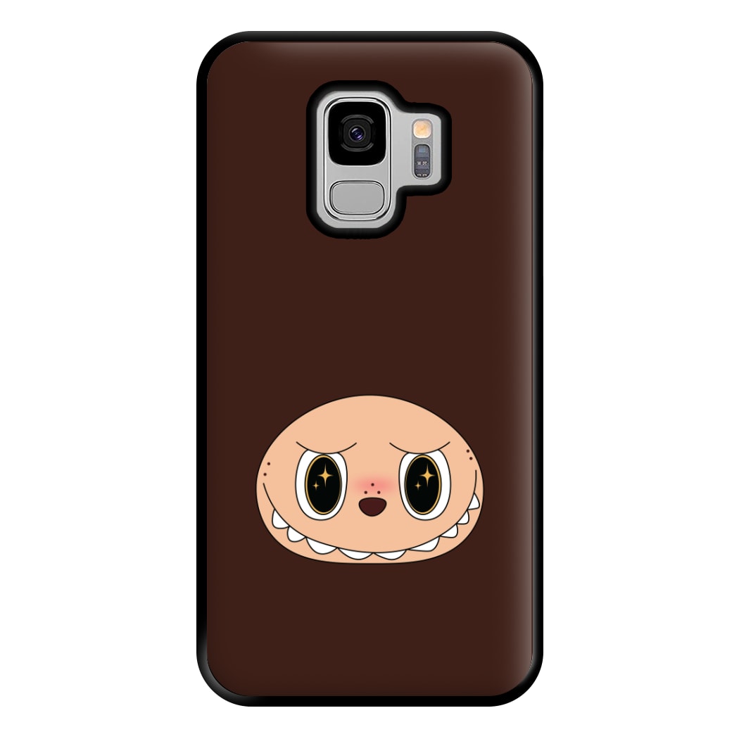 Cute Brown Monster Face Galaxy S9 Case