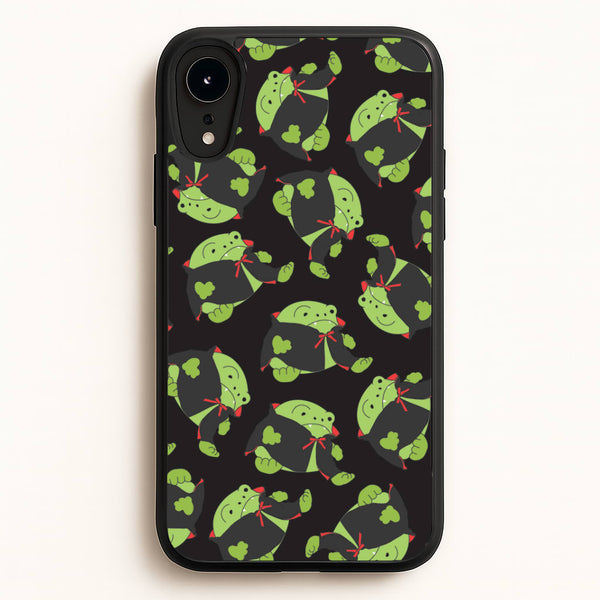 Vampire Frog Pattern - Halloween iPhone XR Case