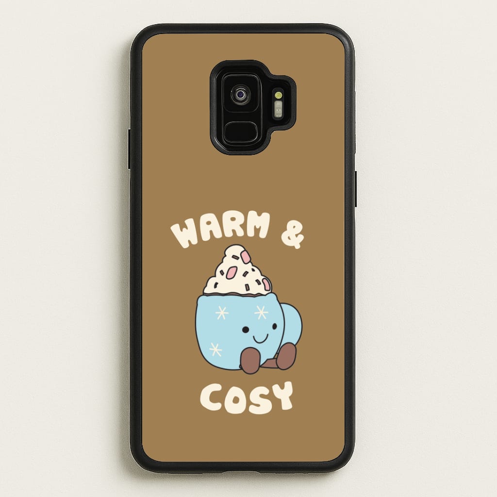 Hot Cocoa Plush Quote Galaxy S9 Case
