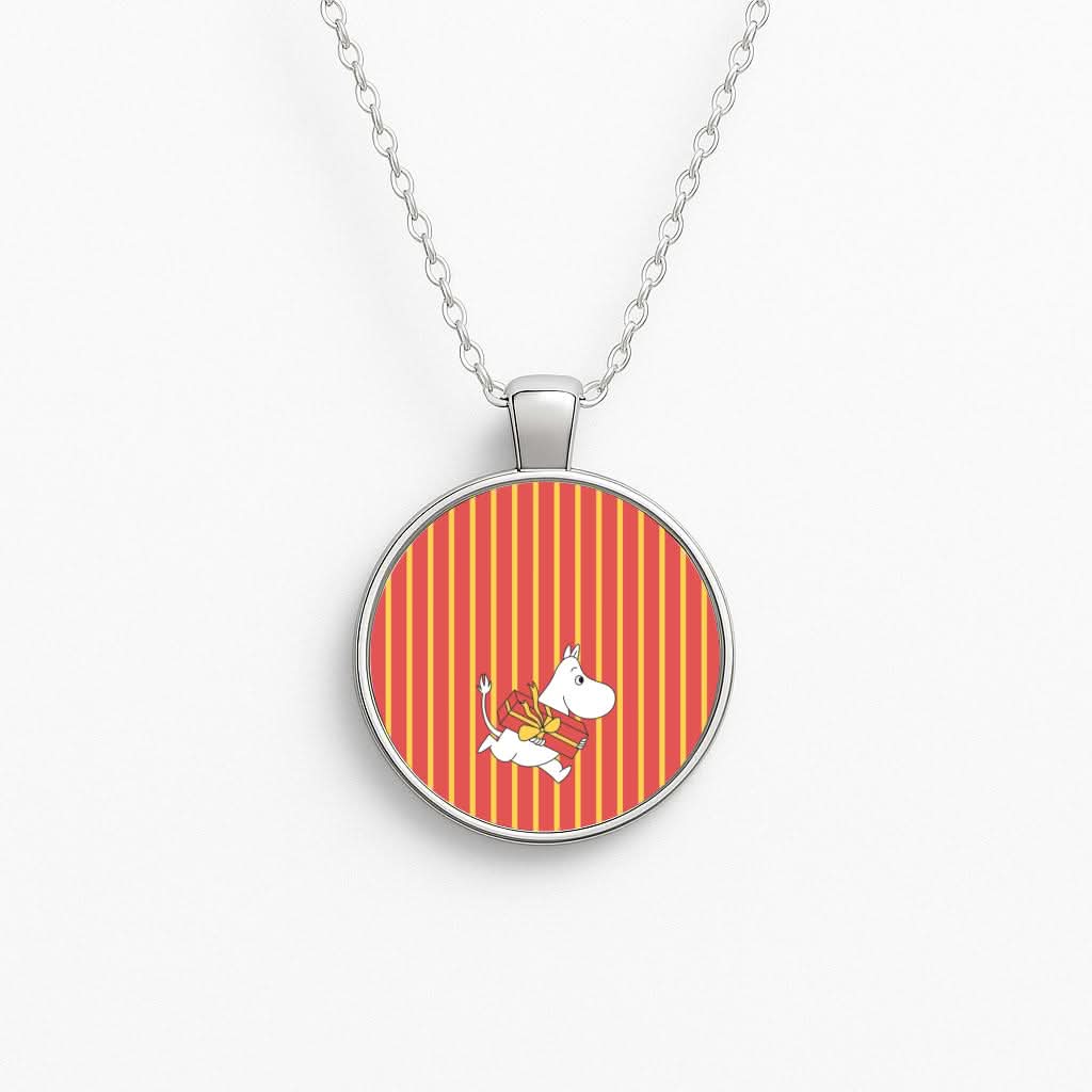 Red Present Moom Necklace