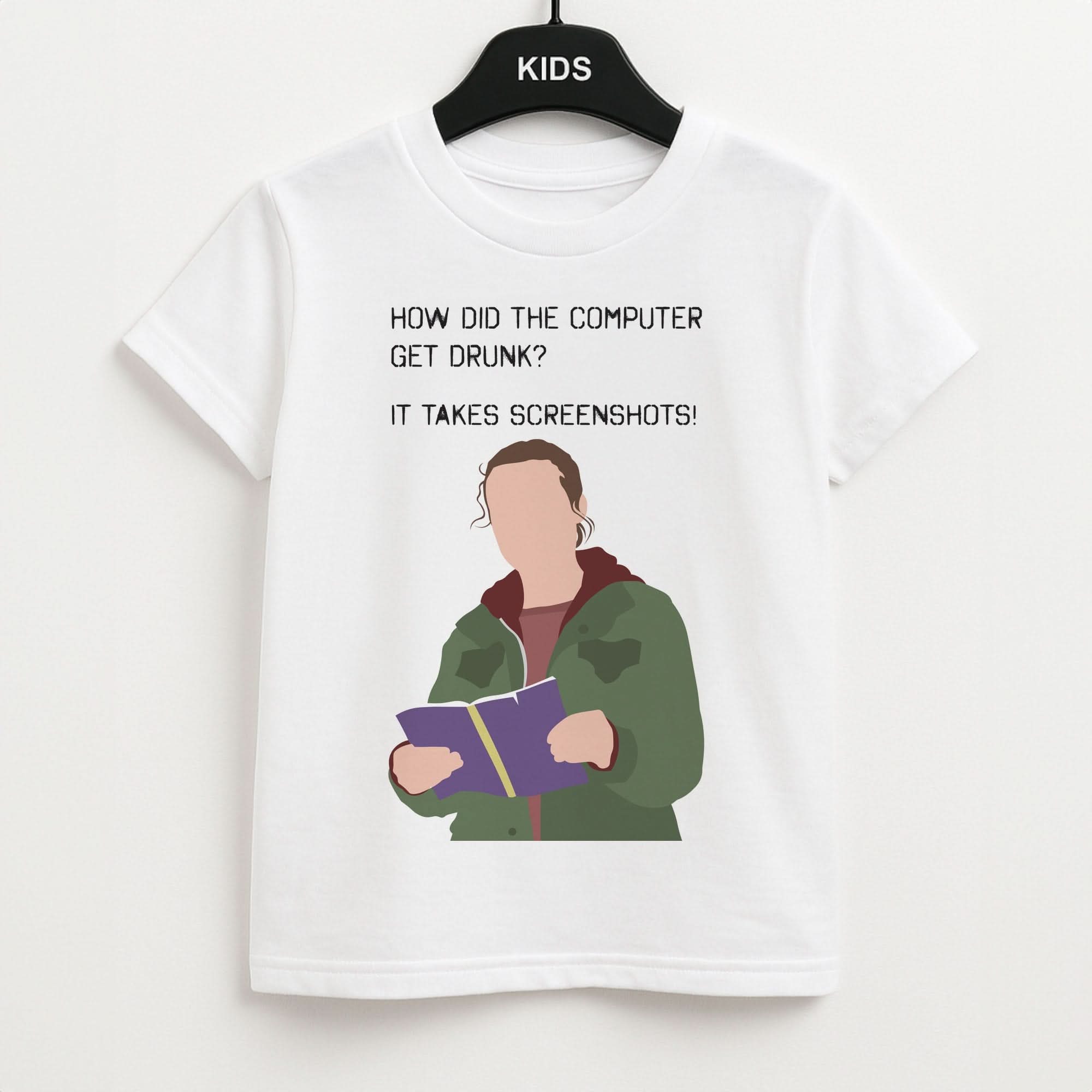 How Did The Computer Get Drunk? Kids Unisex T-Shirt