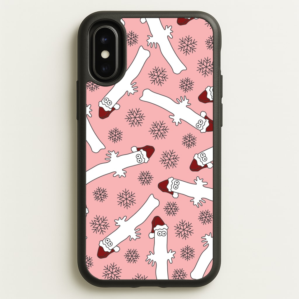 Wiggly Moom Xmas Hat Pattern iPhone X / XS Case