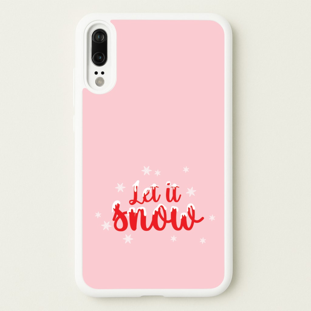 Let It Snow Snowflakes Huawei P20 Case