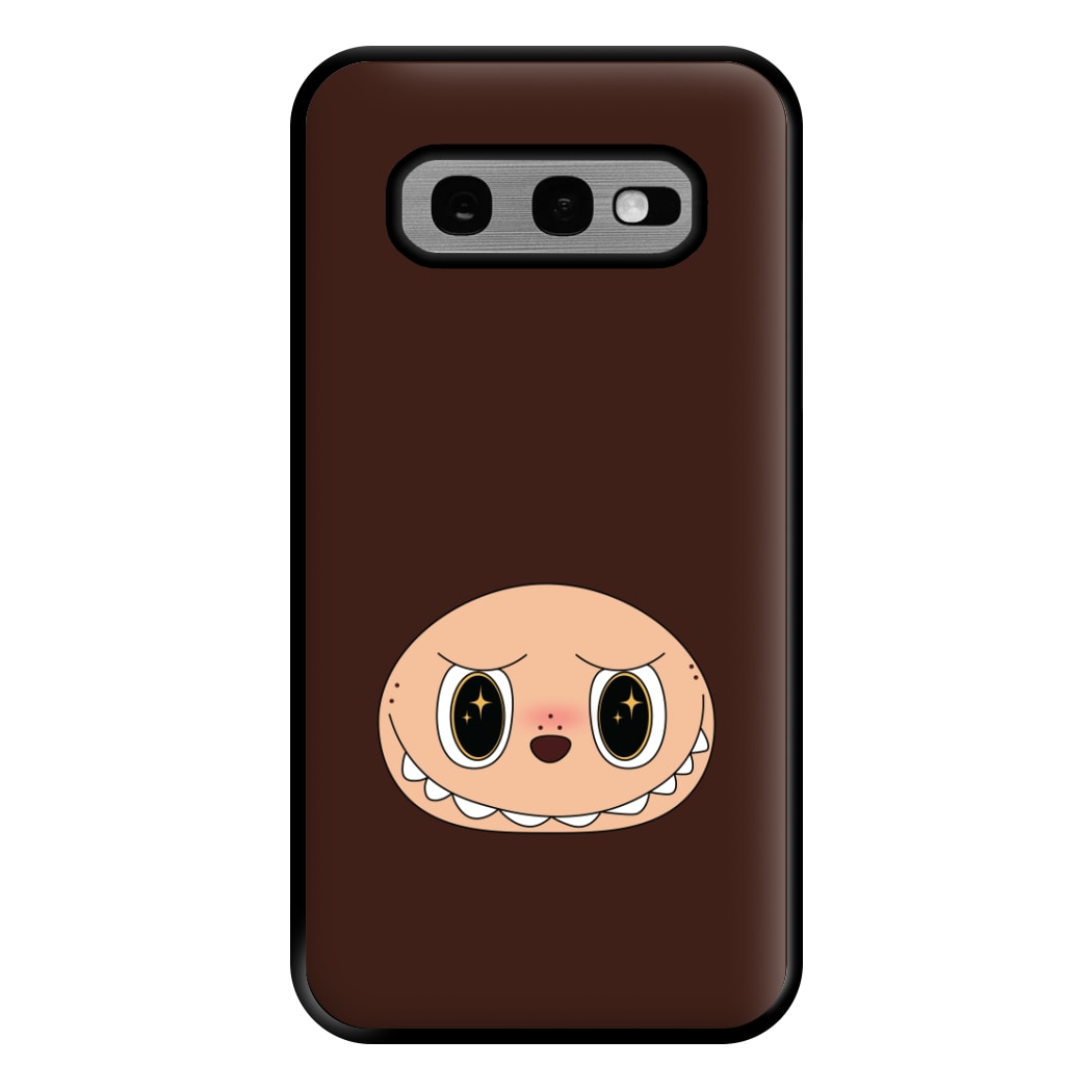 Cute Brown Monster Face Galaxy S10e Case