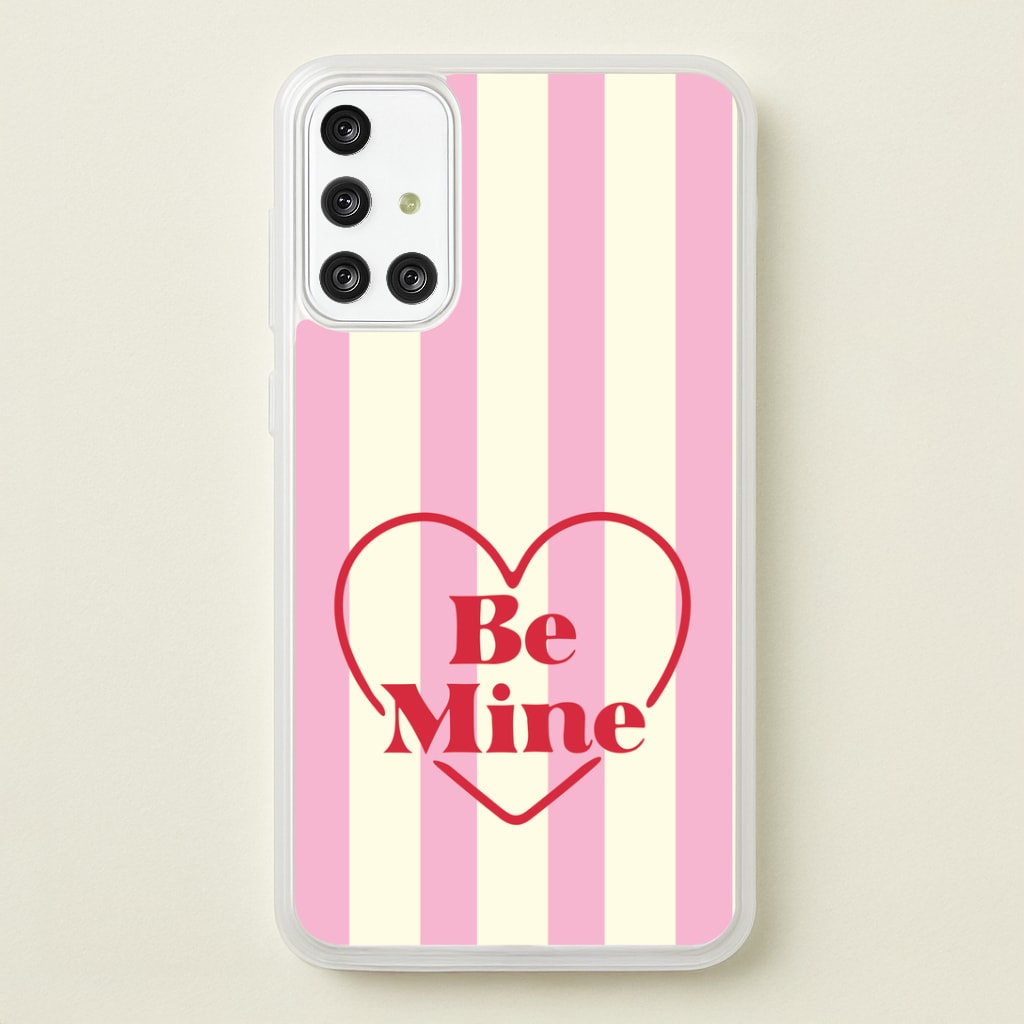Be Mine Stripey Galaxy A71 Case