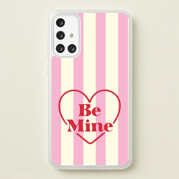 Be Mine Stripey Galaxy A71 Case