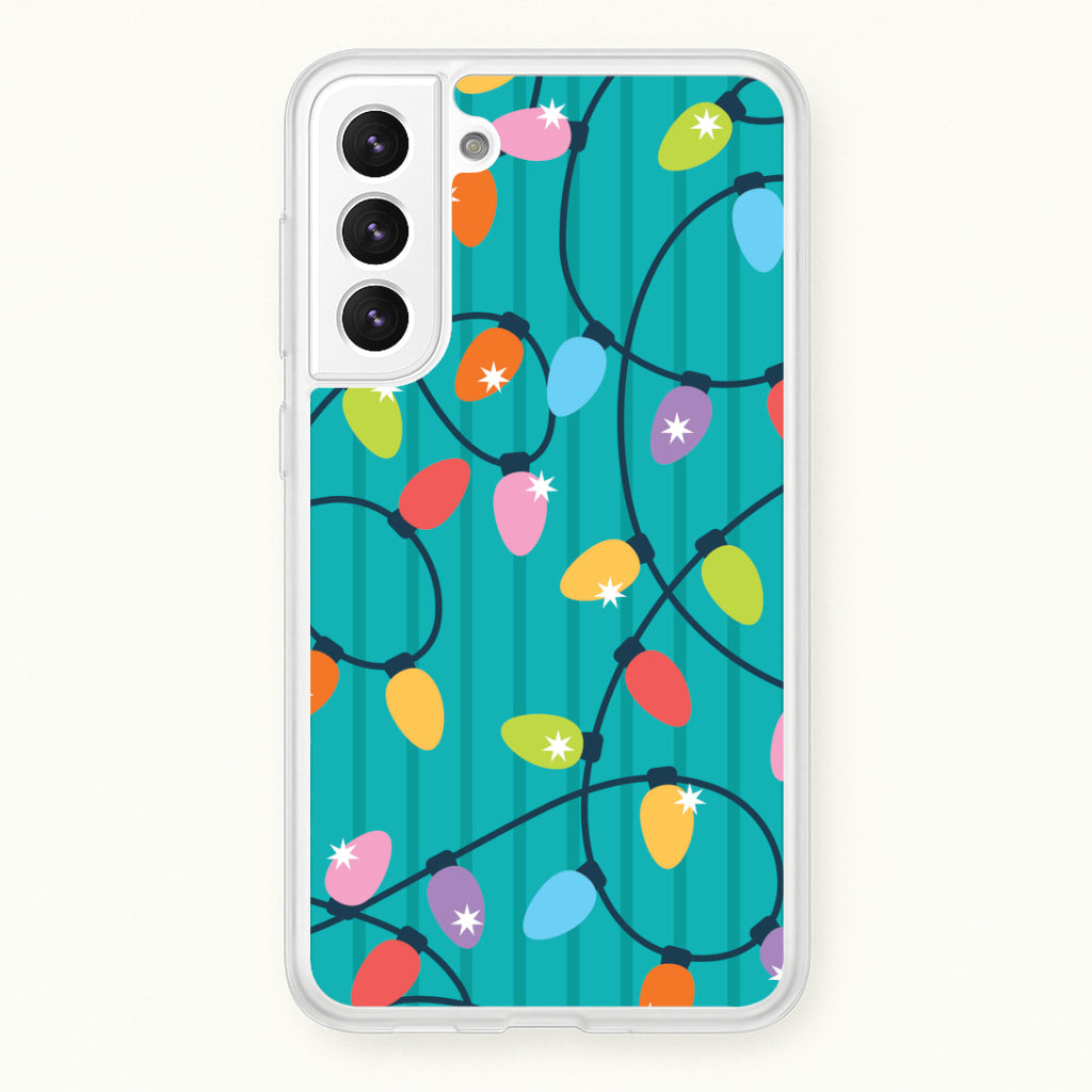 Funky Christmas Lights Pattern Galaxy S21 Plus Case