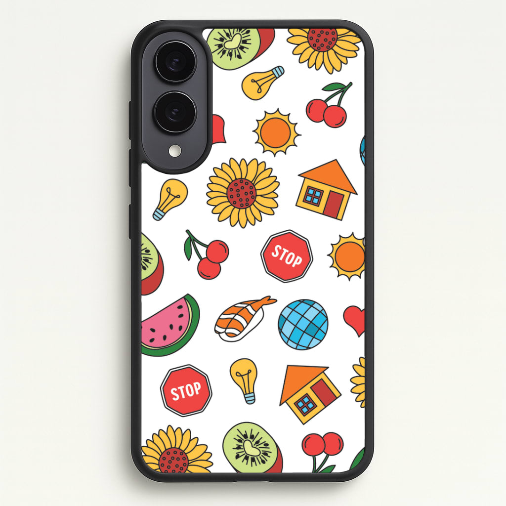 Harry Stickers Pattern Galaxy S25 Edge Case