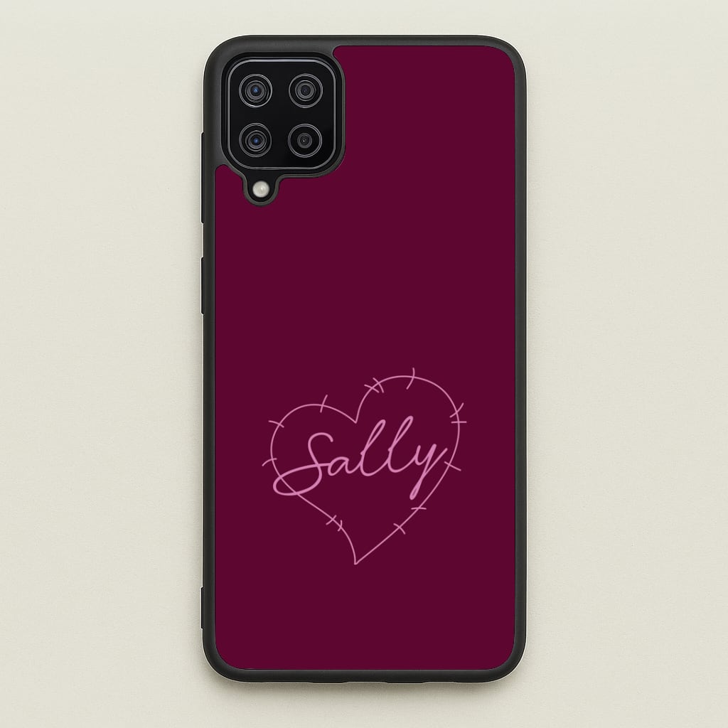 Stitched Heart Sally Galaxy A12 Case
