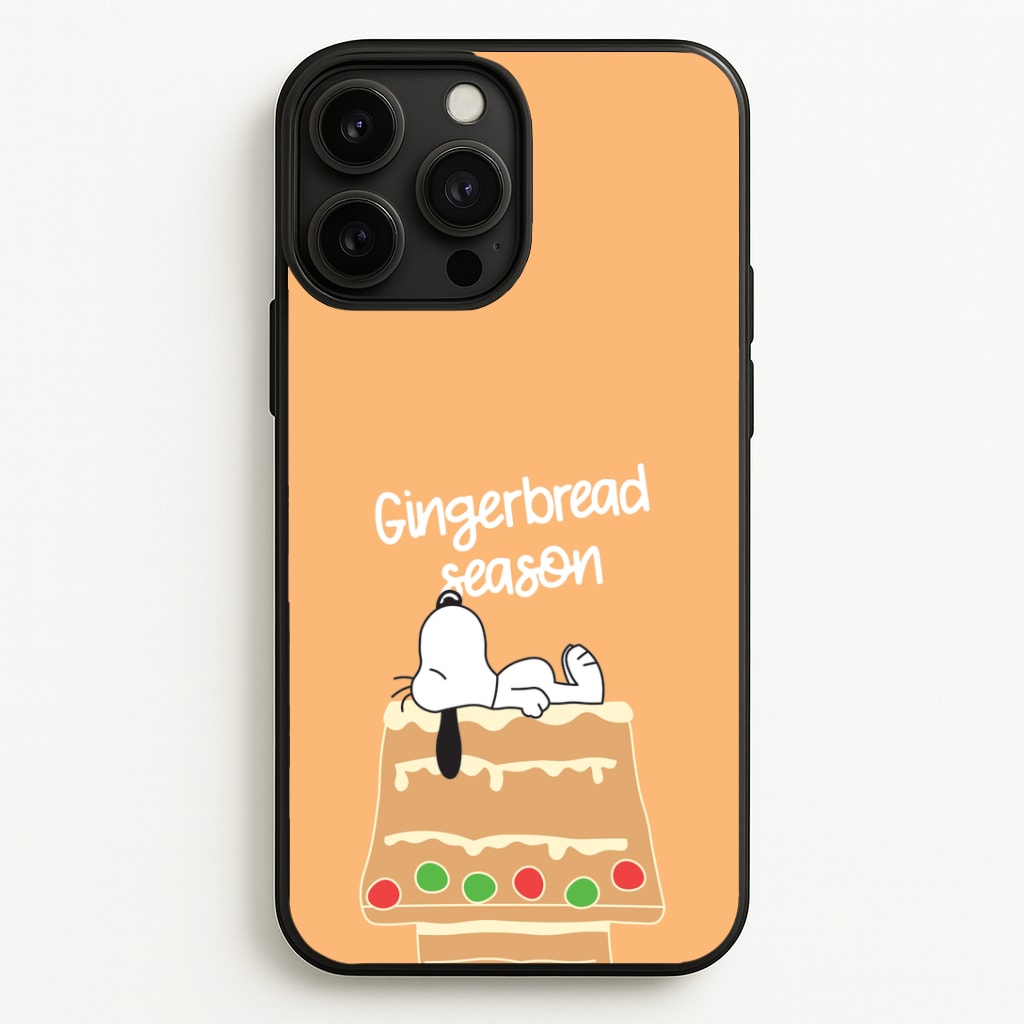 Cartoon Beagle Gingerbread House iPhone 13 Pro Case