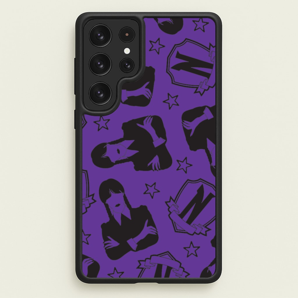 Wednesday Pattern Galaxy S23 Ultra Case