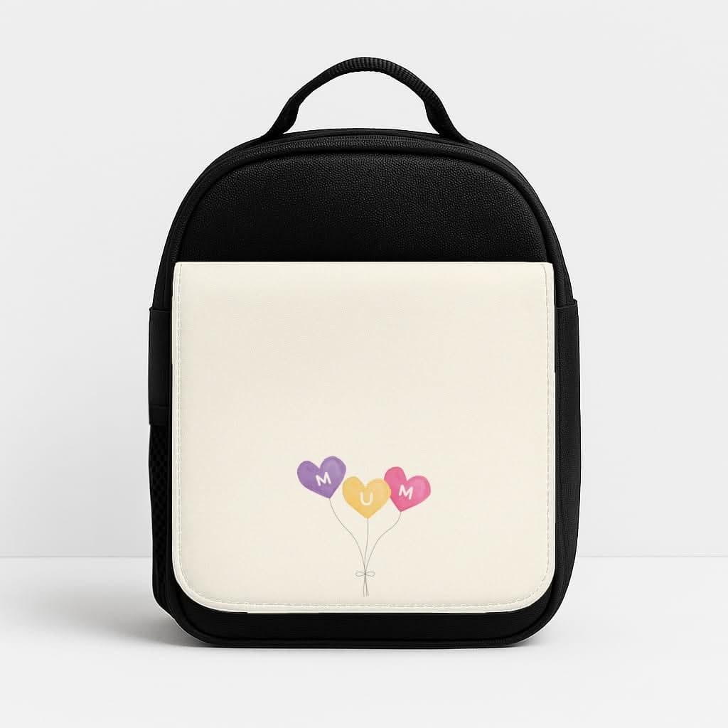Mum Watercolour Balloons Insulated Lunch Bag