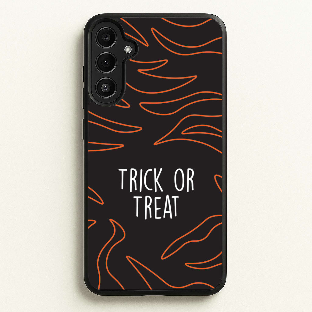 Zebra Print Trick Or Treat Galaxy A36 Case
