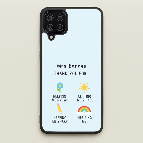 Thank You For Helping Me Galaxy A12 Case