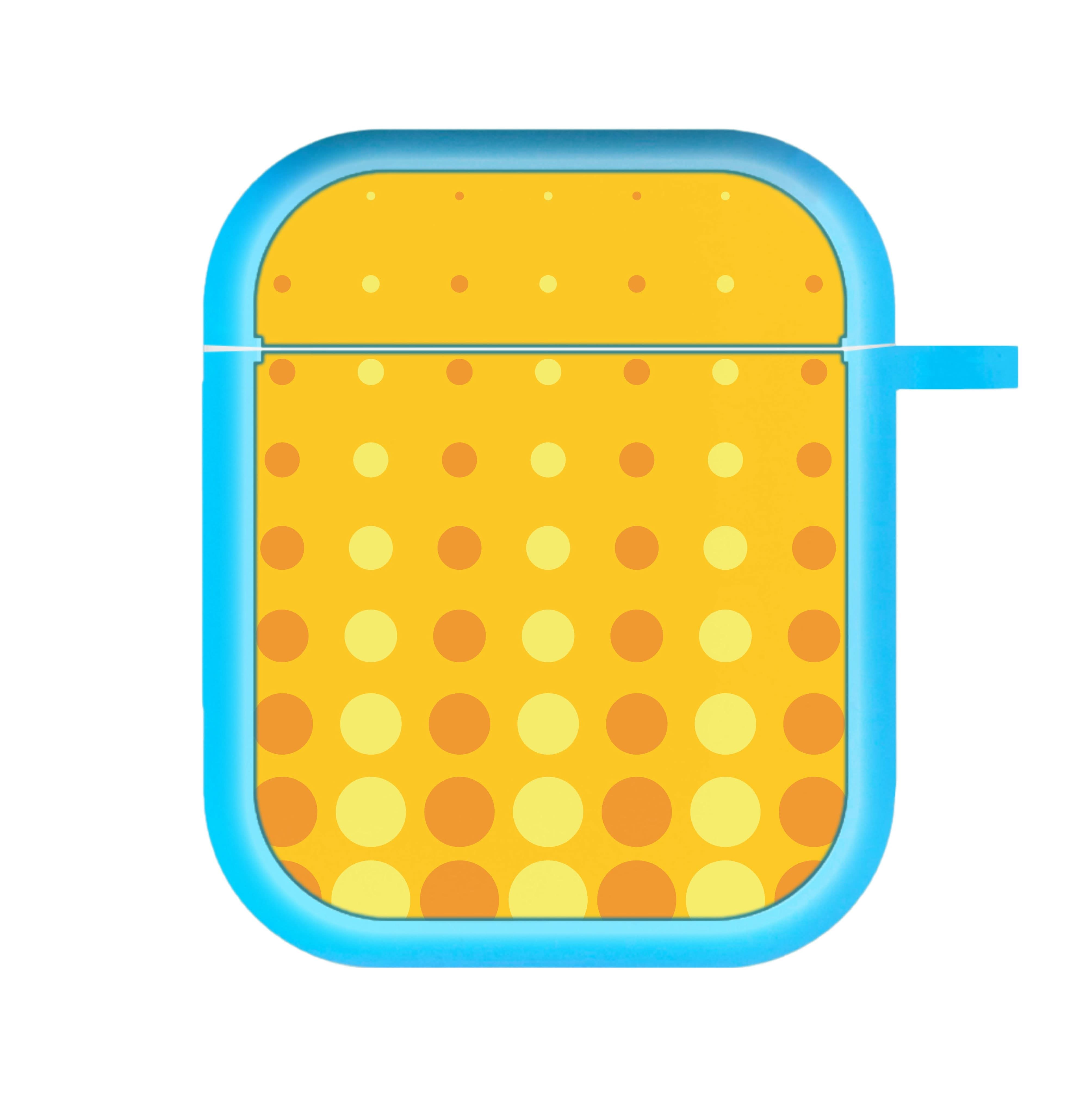 Yellow And Orange Dots Abstract Pattern AirPods Case