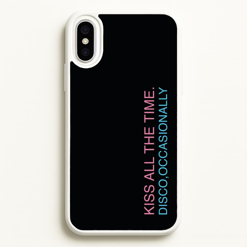 Disco Occasionally Text iPhone XS Max Case