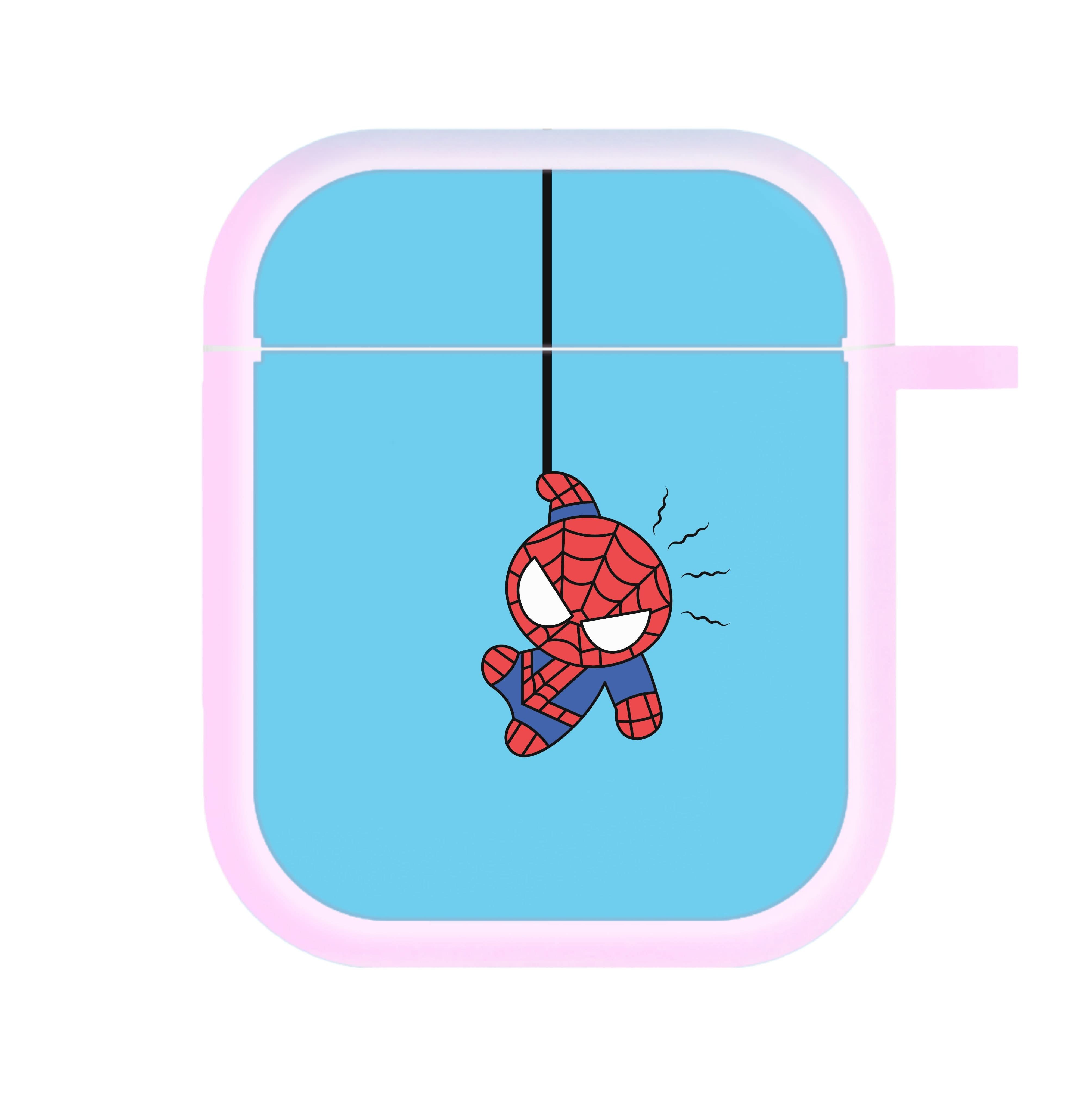 Blue Hanging Spider Hero AirPods Case