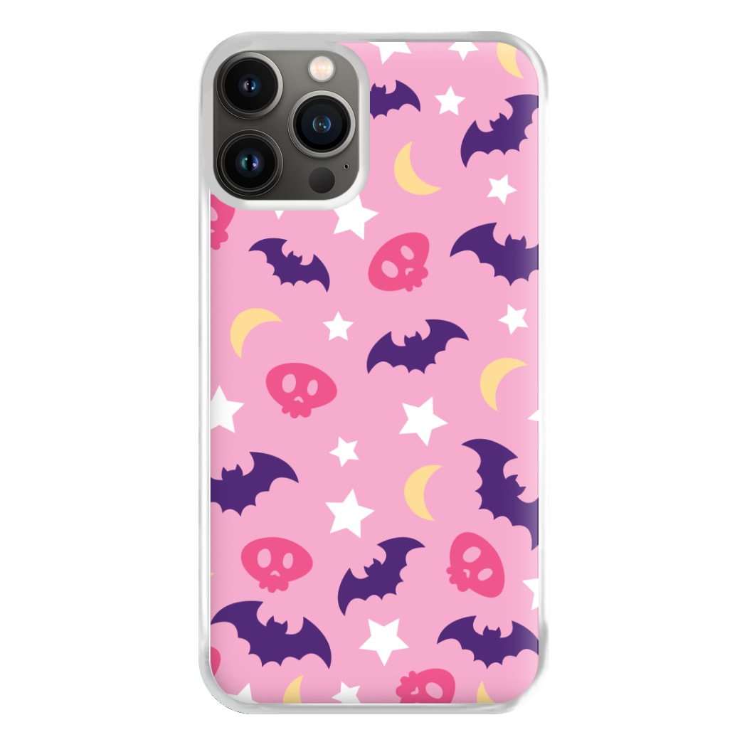 Skull, Bats And Stars Pattern iPhone 11 Pro Case