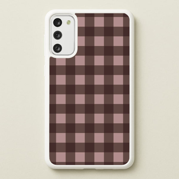 Chocolate Gingham Galaxy A41 Case