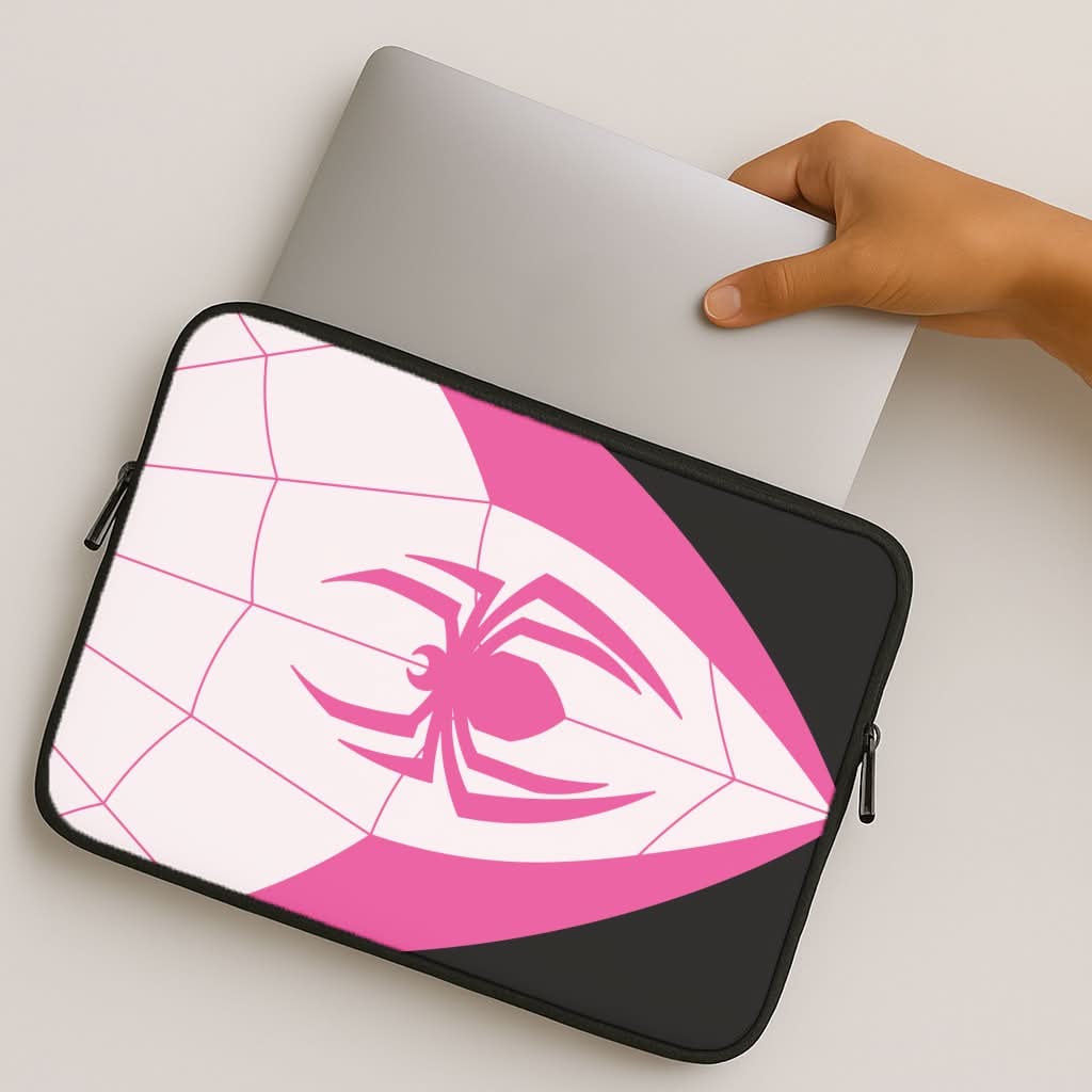 Pink And Black Spider Costume MacBook Cover