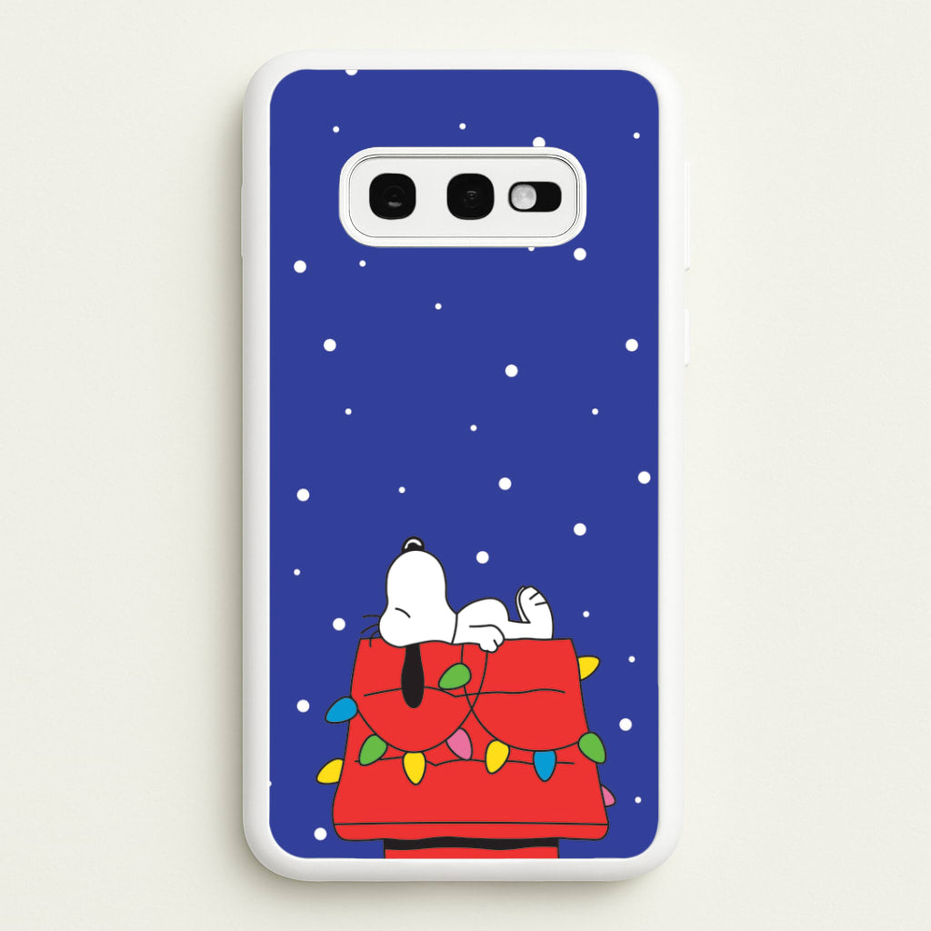 Cartoon Beagle Fairylights Galaxy S10e Case