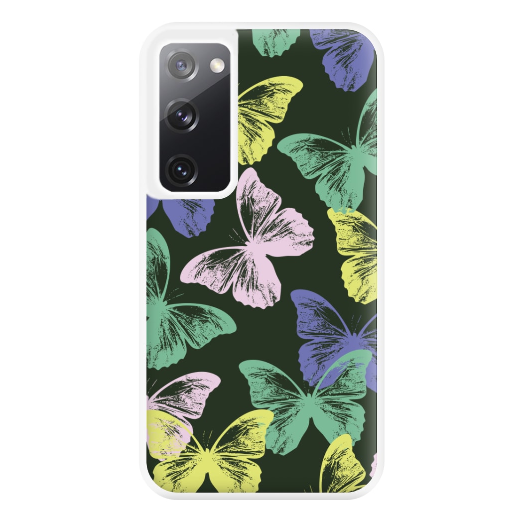 Colourful Butterfly Stamps Pattern Galaxy S20FE Case