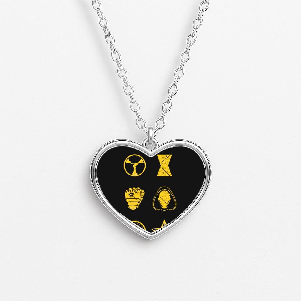 Antihero Symbols Heart Necklace