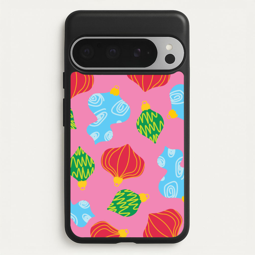 Abstract Christmas Baubles Pattern Google Pixel 9 Pro XL Case