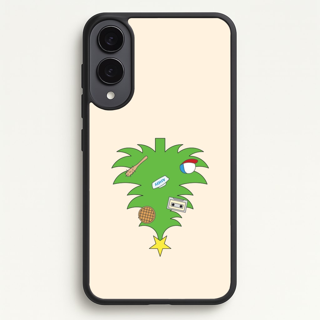 Upside Down Christmas Tree Galaxy S25 Edge Case