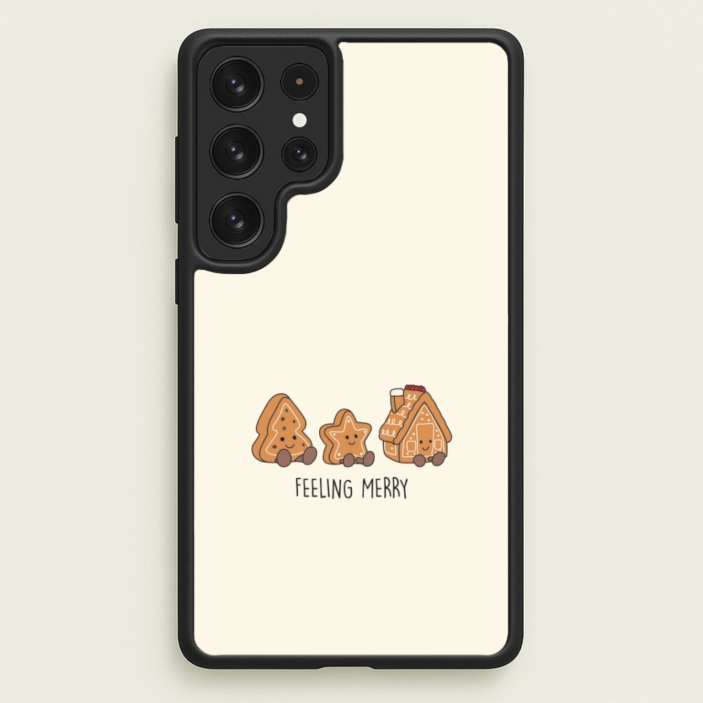 Gingerbread Plushies Quote Galaxy S22 Ultra Case