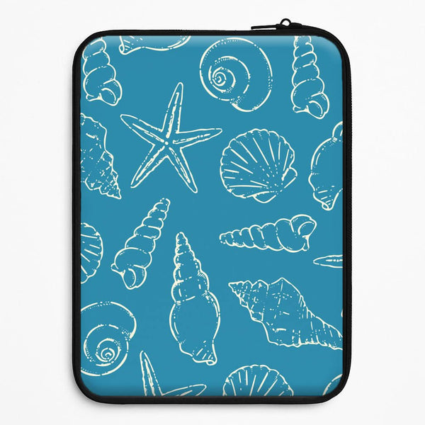 Sketched Shells Pattern Universal Laptop Sleeve