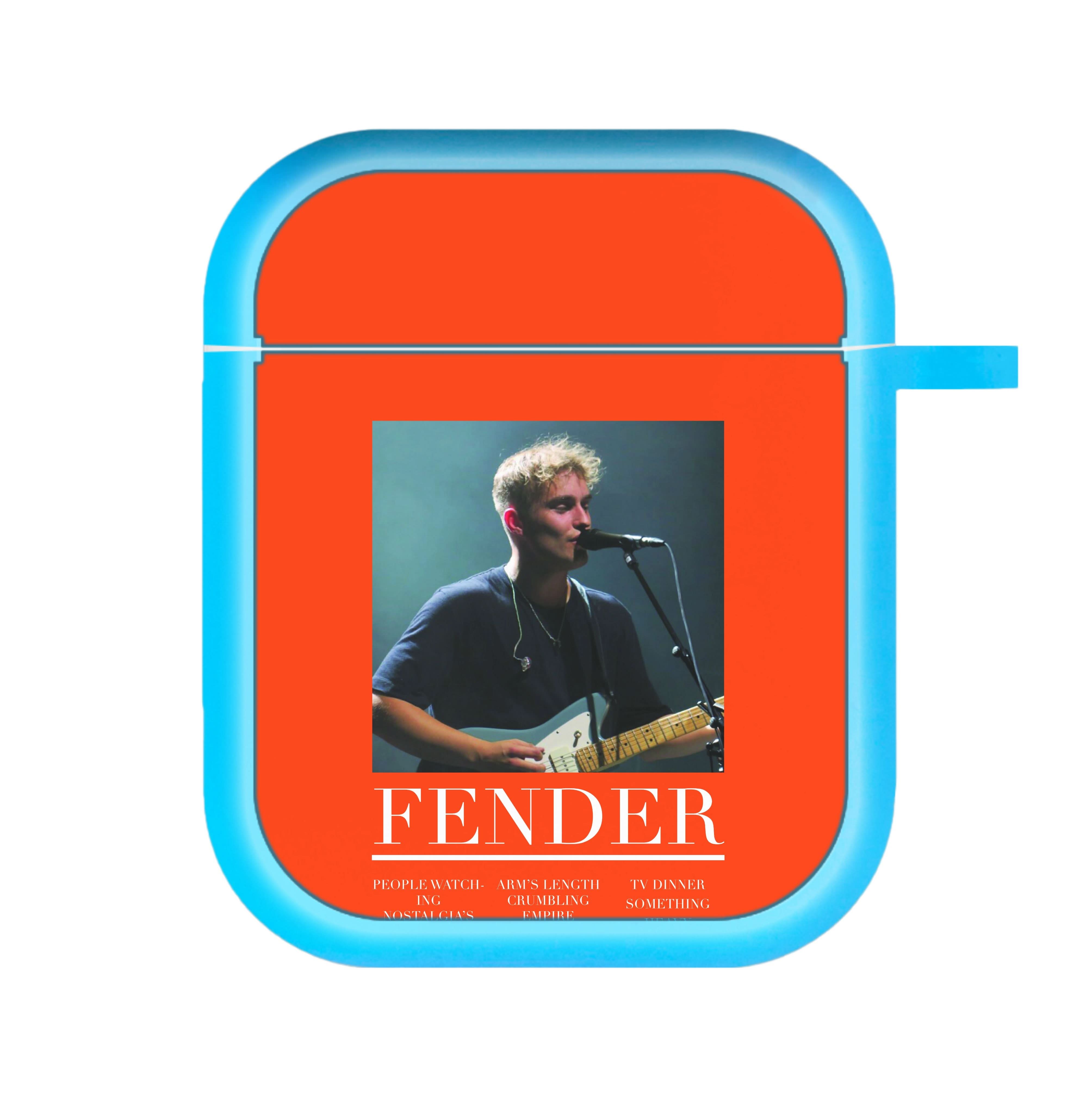 Fender Orange Song List AirPods Case