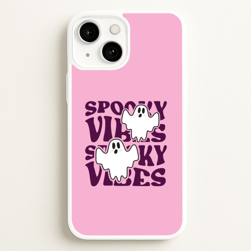 Spooky Vibes Pink iPhone 13 Mini Case