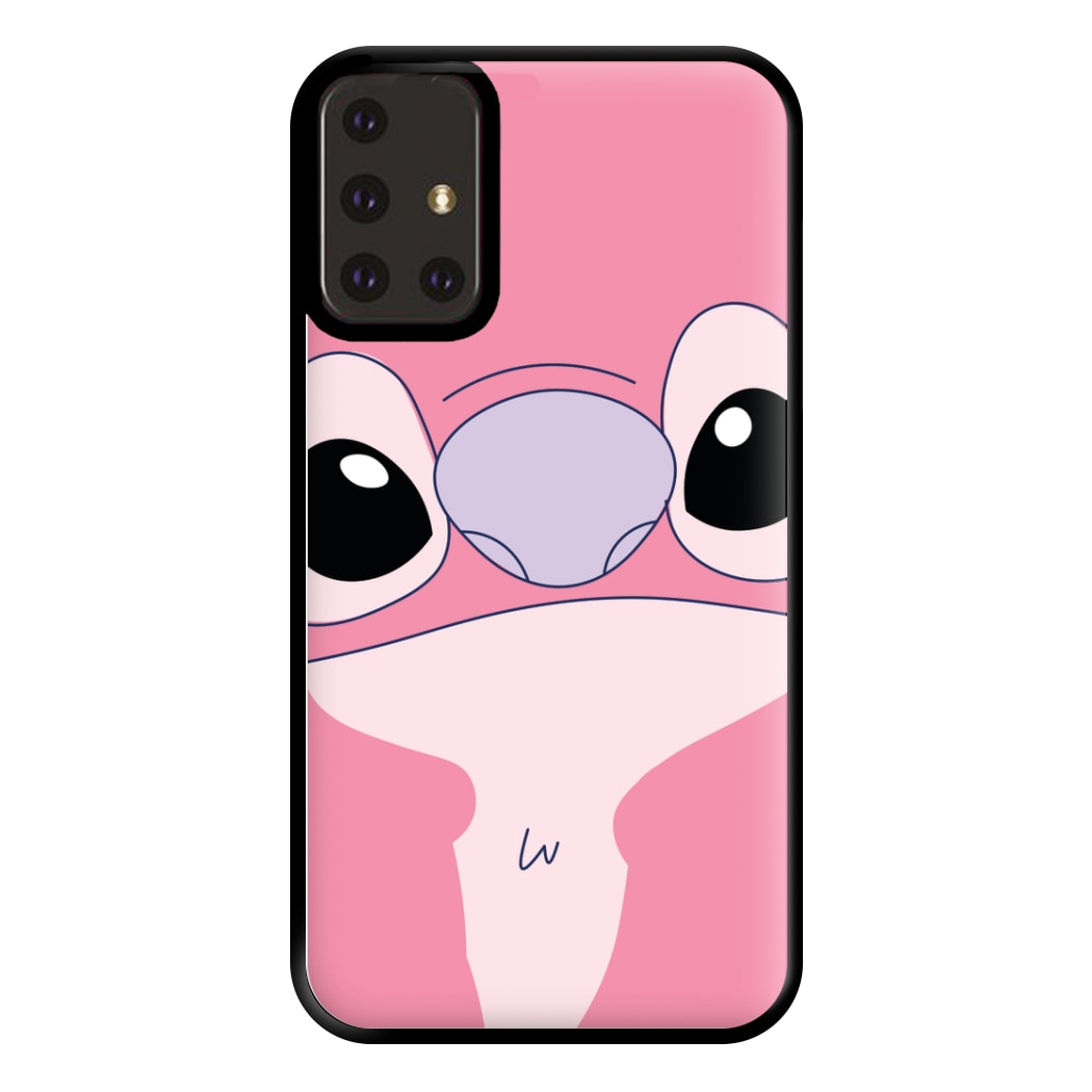 Cute Pink Alien Face Galaxy A71 Case