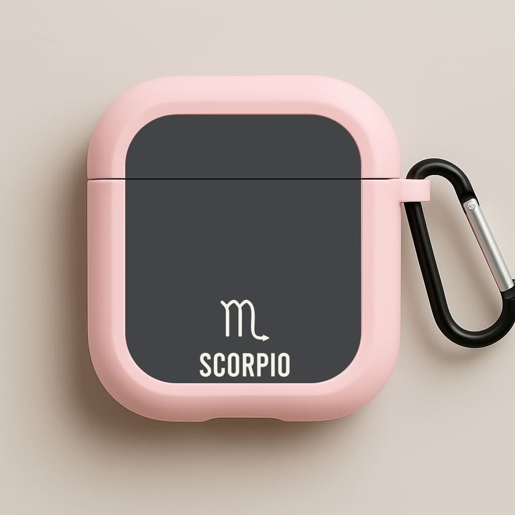 Scorpio Pastel Zodiac Pink AirPods Case