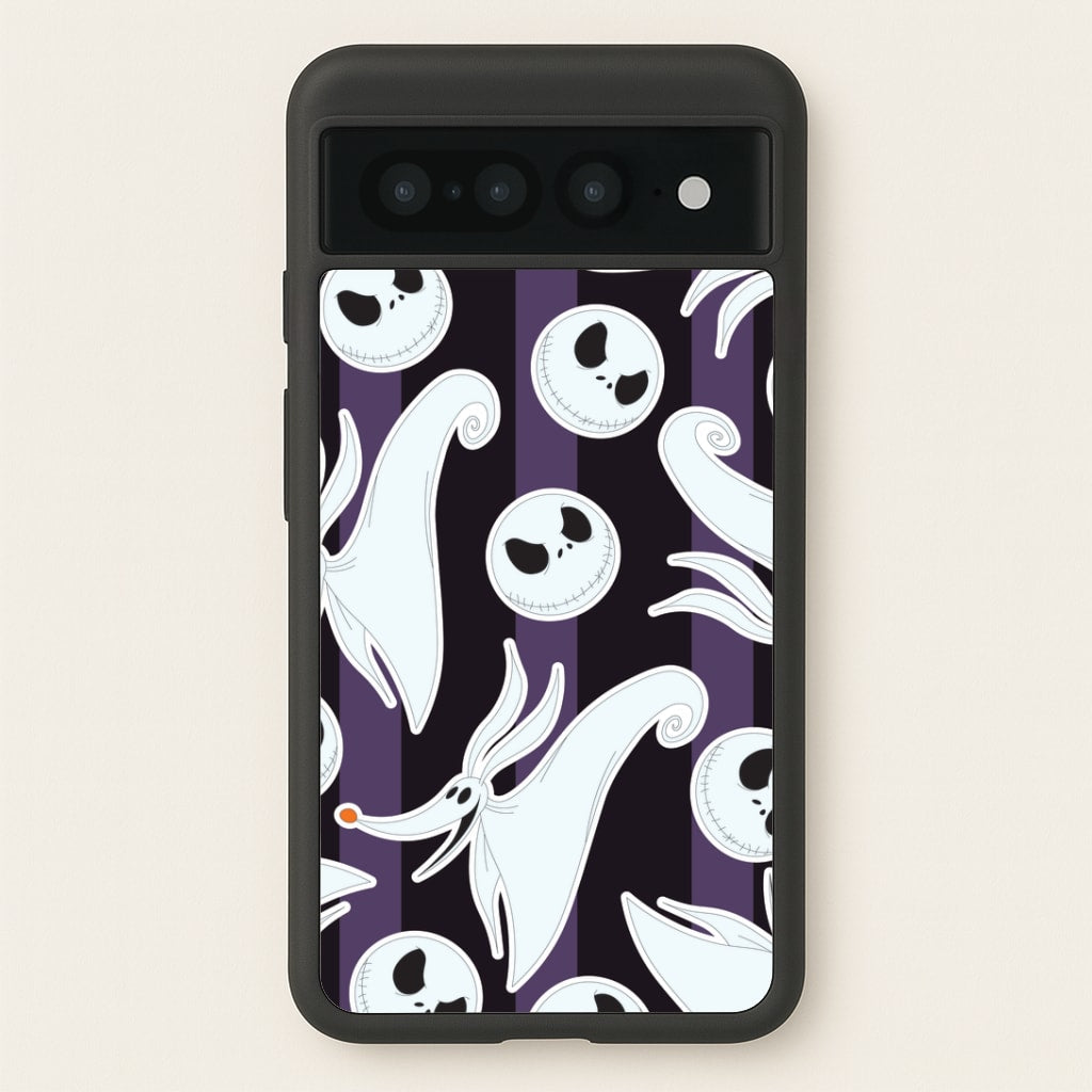 Skeleton Dog And Face Pattern Google Pixel 7 Pro Case