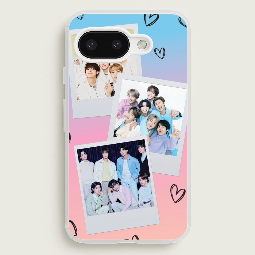 K-Pop Band Polaroid Collage Google Pixel 9a Case