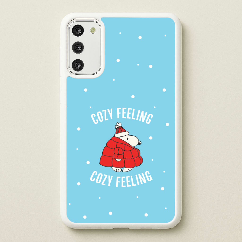 Cozy Feeling Cartoon Beagle Puffer Jacket Galaxy S20 Case